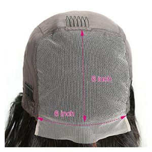 Perruque Avec Frange Perruque de cheveux humains boucl&eacute;s courts cr&eacute;pus pr&eacute;-plum&eacute;s T partie dentelle perruques de cheveux humains boucl&eacute;s for les femmes Perruque Femme Cheveux Humains(6x6 Lace Wig,16 i (yingyingyy, neuf)