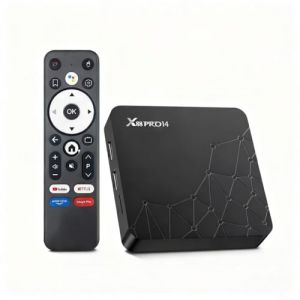 Android TV Box 14.0, 2025 8K Android Box 2nd Gen mit RAM 2 Go ROM 32 Go WiFi6 Enternet 10/100M Bluetooth 5.0 USB3.0 Soporte 3D HD 8K Boitier TV Android (RUPA-EU, neuf)