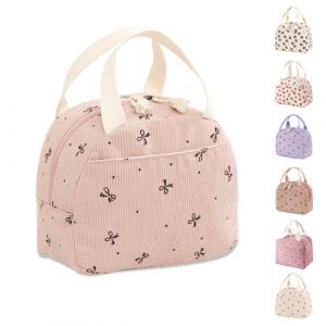 Binoster Sac Isotherme Repas Femme Enfant Glaciere Souple Petit Sac Lunch Bag Repas Pochette Lunch Box Isotherme Bebe Rentree Scolaire pour Travail Pique Nique Voyages Picnic Bureau Cadeau Femme (Topbino, neuf)