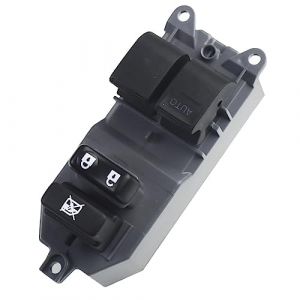 Commande Leve Vitre pour Toyota pour Yaris 2005 2006 2007 2008 2009 2010 2011 Interrupteur de lève-vitre Gauche (côté conducteur) Avant 84820-0D100 Bouton Leve Vitre (A shining red star, neuf)