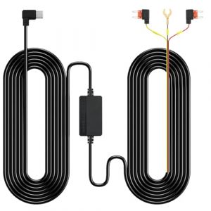 Frvesroe Kit de C&acirc;blage Hardwire USB C pour Dashcam &ndash; Convertisseur 12V-24V &agrave; 5V/2,5A avec Protection Basse Tension, C&acirc;ble d&rsquo;Alimentation 3 Fils pour Mode Parking 24H (Frvesroe, neuf)