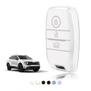 TOOMUME Coque Cl&eacute; TPU, Etui Cl&eacute; &Eacute;tui Cl&eacute; Adapt&eacute; pour Kia Sportage GT Line Sorento Picanto Soul NIRO Rio Stonic Optima Ceed Forte Koup, Couvre Clef Cache Cle Voiture Tel&eacute;commande - Smart Key (TOOMUME, neuf)