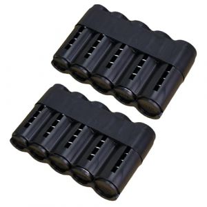2PC Porte Monnaie Euro En Plastique Durable,Monnayeur Serveur Avec 5 Compartiments,Monnayeur Pièces Euro,Distributeur De Pièces Automatique,Chauffeurs De Taxi Et Vendeurs Ambulants,Noir,Kiuiom (jisuhouse, neuf)