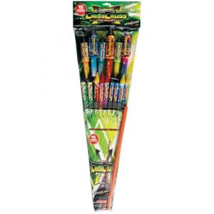 SPARKLERS CLUB Sachet de 15 Pétards Fusées Criss Cross® - Double Effet Comète & Wouah - 16 à 45 mm - Portée 40 m - Feux d?Artifice Catégorie F1 - Usage Extérieur (SPARKLERS CLUB, neuf)