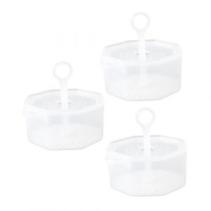Homoyoyo 3 pi&egrave;ces Tasses &agrave; Mousse Faciale Transparentes D&eacute;maquillantes Pratiques Nettoyeur Visage &agrave; Mousse Fine pour Nettoyage Profond et Usage Multiple (HuanYH, neuf)