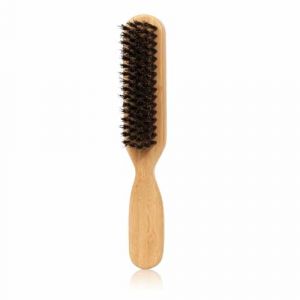 Peigne à barbe – Peigne à moustache de voyage, brosse lissante à barbe pour homme | Brosse à barbe pour hommes avec manche en bambou, brosse à barbe en poils de sanglier doux, brosse lissante à barbe, (baortms, neuf)