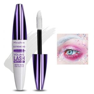 Crème de mascara volume et longueur 5D, Mascara d'extension de cils à effet de volume, Mascara d'extension de cils, résistant à l'eau et de longue durée avec une définition précise,#3 Blanc (SONGVISON, neuf)