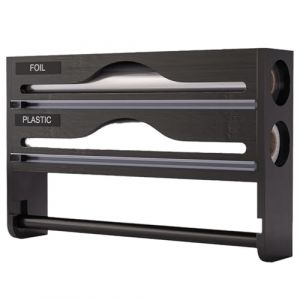 G&eacute;n&eacute;rique Distributeur Aluminium Et Film Alimentaire avec Porte Sopalin Cuisine, Derouleur Film Alimentaire, Distributeur Papier Aluminium et Film, Support de Rangement pour Mural/Tiroir de Cuisine (yunrui  Discount Store, neuf)