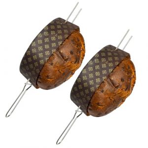Pique à Panettone, Ensemble de 2 Piques à Panettone et Autres Levées Jusqu'à 1kg (Longueur 40 cm), Solide en Acier Inoxydable, Facile à Utiliser, Fourchette à Panettone et Colombe Bouchons de Sécurité (Family At Home, neuf)