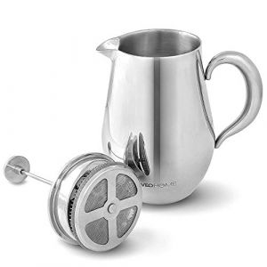 VeoHome - Cafetière à Piston 1 Litre - Incassable et Garde Le café Chaud Longtemps grâce à sa Double Coque INOX… (VEO-Tech, neuf)