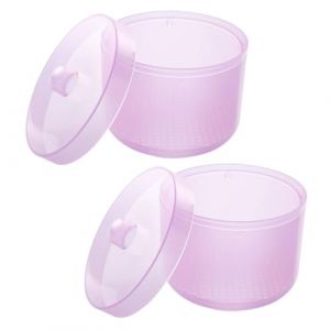 UKCOCO 2 pièces Coffret de Nettoyage et pour Outils à Ongles Récipients avec Filtre pour Salons de Beauté et Manucure Pratique et Facile à Rincer (Fruitscher, neuf)