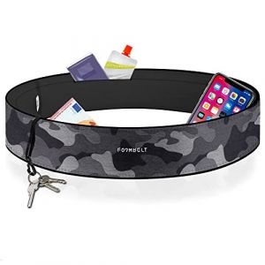 Formbelt® Sac Banane-Ceinture Running pour Ranger Le Smartphone, Les clefs et la Gourde - Sport, Course à Pied, Yoga, Fitness, Velo (Camouflage XS) (Variosports, neuf)