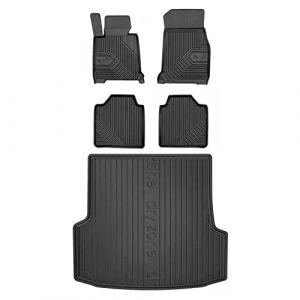 MOTOS Kit de tapis de voiture et de tapis de coffre en caoutchouc pour BMW Serie 3 Gran Turismo F34 2013-2021 Améliorez votre confort de voyage avec tapis antidérapant voiture 3D- Tapis de sol voiture (MOTOS EU, neuf)