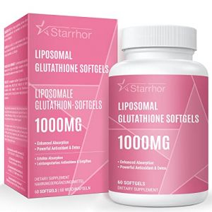G&eacute;lules de glutathion liposomal, suppl&eacute;ment de glutathion haute puissance 1000mg par portion, 60 g&eacute;lules (1 Pack) (xinxiangshiyangjia, neuf)