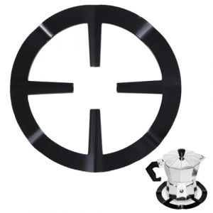 1 Pcs Support de Casserole Moka, Support de Casserole pour Cafetière, Support de Poêle, Support de Poêle Universel, Métal Réducteur D'anneau de Gaz, pour Cuisinières à Gaz (AntBalloon EU, neuf)