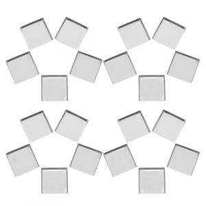 MOTHNUR Lot de 20 Godets Carr&eacute;s en Fer 26X26X5Mm pour Palette de Maquillage Vide Recharges DIY pour Fards &agrave; Paupi&egrave;res et Blush Compatibles Palettes Magn&eacute;tiques Bo&icirc;te de Rangement (Huajiay, neuf)