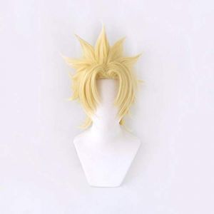 LINLINCD Perruque courte JoJo's Bizarre Adventure César Anthonio Zeppeli - Cheveux synthétiques résistants à la chaleur - Pour homme et femme. (qiu lai shan mao hang, neuf)