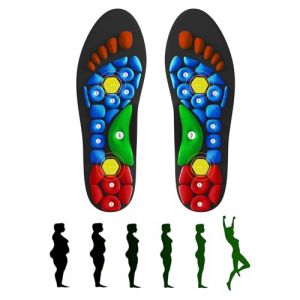 Semelle Magnetique, 1 Paire Semelles Magn&eacute;tiques, Semelles Acupression Pour Homme et Femme, Semelle Gel R&eacute;flexologie Et D'acupression, Soins de Sant&eacute; Des Pieds Fasciite Plantaire (40-43) (XINCHAO LLC, neuf)