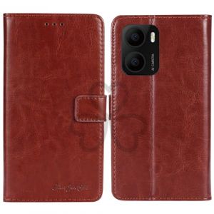 TienJueShi Marron Flip Retro Support &agrave; Rabat Cuir Housse Coque pour Logicom Onix 6.5 inch &Eacute;tui Cas Couverture Protecteur Case Portefeuille Cover (TienJueShiuk, neuf)