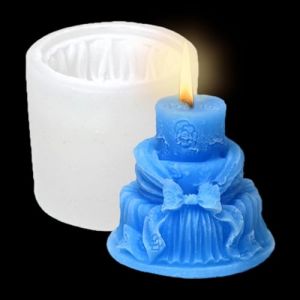 Moules à gâteau en silicone - Réutilisable - Moule à gâteau d'anniversaire - Moule en silicone pour la fabrication de bougies - Moule à gâteau en forme de nœud papillon réutilisable en silicone pour (Cafedy, neuf)