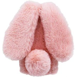 YKTO Peluche Protection pour Apple iPhone 5C Glitter Gems Peluche Moelleux Oreilles Lapin Belle Lapin T&eacute;l&eacute;phone Case Peluche Mode Fourrure Chaude Antichoc T&eacute;l&eacute;phone Shell pour Apple iPhone 5C,Rose (YKTO, neuf)