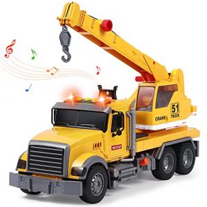 Tacobear Camion Grue Jouet Enfant Grand Camion Jouet 1:16 Camion Dépanneuse avec Lumière et Son Fonction Jouet de Véhicules Cadeau pour Enfants Garçons 3 4 5 6 Ans (Tacobear EU, neuf)