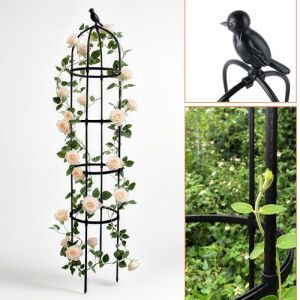 CHEOAR 175 CM Ob&eacute;lisque de Jardin Haut pour Plantes Grimpantes 6FT Treillis d'Ob&eacute;lisque Tour Jardin Support d'escalade M&eacute;tal pour Plantes d'Int&eacute;rieur d'Ext&eacute;rieur L&eacute;gumes Fruits (Zhuo-Eu, neuf)