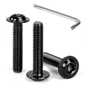 Tunejoy 30 Pi&egrave;ces Vis &agrave; T&ecirc;te Bomb&eacute;e Torx avec Bride Noir M6 x 30 mm Vis &agrave; Six Pans Creux en Acier Inoxydable A2 V2A Boulons &agrave; T&ecirc;te Hexagonale avec Cl&eacute; T30 Filetage Complet (HYPER SHOP SRL, neuf)
