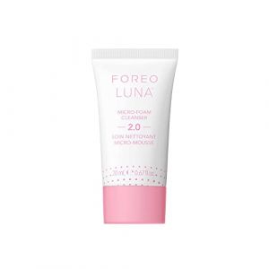 FOREO LUNA Micro-Foam Cleanser 2.0 - Nettoyant Visage - Gel Nettoyant Visage - Vitamine E - Soins pour le Visage - Gommage Visage - Nettoyant Point Noir - Acides Aminés - Végan - Soin visage - 20 ml (Wineo France, neuf)