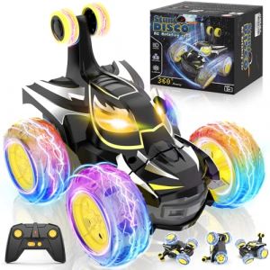 Voiture T&eacute;l&eacute;command&eacute;e Enfants 3 4 5 6 7 8 9 10 Ans, 2,4 GHz Radiocommande Monster Truck avec Lumi&egrave;re Camion Telecommande, 360&deg;Rotation Bat RC Voitures Jouets Cadeau d'anniversaire Gar&ccedil;ons Filles (iLja, neuf)