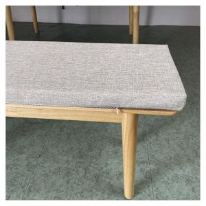 Coussin Banquette Exterieur/Interieur 120x50/100x40/90x50, Coussin pour Banc de Jardin Antidérapant 1/2/3 Places, Amovible et Lavable, pour Balancelle, Chaise de Salle à Manger(Beige,120x50cm/47x20in) (MIUGOODEL, neuf)