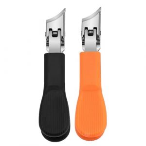 JNJOOD Coupe-Ongles pour en Acier Inoxydable Très Résistant, Coupe-Ongles pour Orteils, Sans Éclaboussures, Coupe-Ongles Incliné à Long Manche (Yuhua536, neuf)