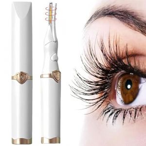 Recourbe Cils Chauffant Facturable Eyelash Curler Comb Recourbe-Cils &Eacute;lectrique Rechargeable Electric Eyelash Curler avec 3 Modes de Portable &Eacute;lectrique Chauffant Cils pour Tous Les Cils (Blanc) (zhiyinhouse, neuf)