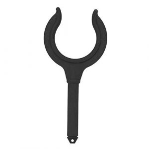 Acouto Dame De Nage Support De Canne &agrave; P&ecirc;che 2 Pi&egrave;ces Serrure De Rame De Bateau Accessoires De Canot en Caoutchouc Marin Serrures De Rame en Plastique (Noire) (Moonyeu, neuf)