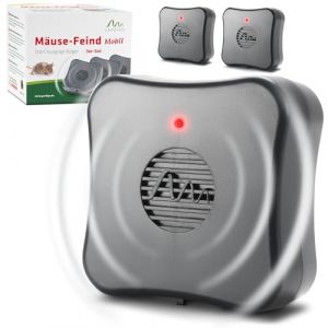 Gardigo&reg; R&eacute;pulsif Ultrason Anti-Souris et Rats Lot de 3 &ndash; Dispositif Mobile &agrave; Piles sans Produits Chimiques &ndash; Port&eacute;e 40 m&sup2; &ndash; Anti Rongeur &Eacute;cologique pour Cave, Grenier, Garage, Entrep&ocirc;t, Jardin (tevigo gmbh, neuf)