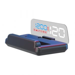 AMROOLOO GPS compteur de vitesse, miroir r&eacute;fl&eacute;chissant affichage t&ecirc;te haute de la voiture, affichage de la vitesse et de l'heure, adapt&eacute; &agrave; toutes les voitures. (AMROOLOO, neuf)