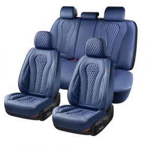 Coverado Housses de siège universelles pour Voiture, Ensembles de Housses de Protection Siège Voiture Avant et arrière 5 sièges, Cuir PU imperméable Housses Siège aux berlines SUV Pick-ups B8839 Seat (Coverado, neuf)