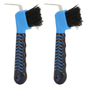 Lot de 2 Brosses de Nettoyage pour Sabots de Cheval, Brosse de Nettoyage pour Sabots de Cheval, Outil de Nettoyage pour Sabots de Cheval avec Manche en Caoutchouc Doux au (GZYIYEDIANZI, neuf)