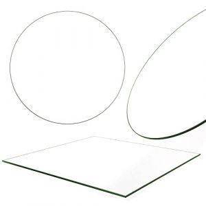 Melko Plaque de Sol en Verre de cheminée, Protection Contre Les étincelles, Verre de sécurité ESG, Verre Transparent 90x90 cm (MELKO24, neuf)