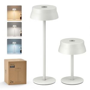 Philips Lampe de Table Sans Fil, Bureau LED Portable pour Ext&eacute;rieur, Aliment&eacute;e par Batterie Rechargeable, 2 Hauteurs R&eacute;glables, Contr&ocirc;le Tactile et 3 Couleurs avec Gradation Continue, &Eacute;tanches (Favourline, neuf)