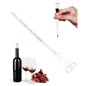 SOVYTH Vinom&egrave;tre en Verre 0-25, Alcoom&egrave;tre pour Vin et la Bi&egrave;re, Densim&egrave;tre Solide, Hydrom&egrave;tre de Pr&eacute;cision pour Mesurer l'Alcool, Densim&egrave;tre Vinicole Id&eacute;al pour Vinification Maison, Bi&egrave;re Artisanale (MARK & BRANDS SHOP, neuf)