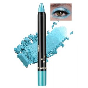 Jutqut Crayon pour fard à paupières bleu pailleté, brillant métallique, waterproof, longue durée, crème nacrée, fard à paupières, crème pour les yeux #11 (Upflight, neuf)