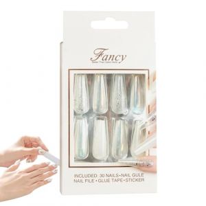 Presse sur les ongles Cercueil Long,Long Ballet Presse sur les ongles - Coller les ongles pour les femmes manucure,Ruban adhésif français de ballet réutilisable sur les ongles pour anniversaire, vacan (feilib, neuf)