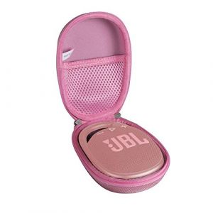 Hermitshell Étui de Transport Rigide pour Mini Haut-Parleur Bluetooth Portable JBL Clip 4/JBL Clip 5 (Rose) (adada direct, neuf)