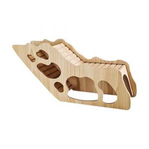 MagiDeal Maison Hamster, Maison en Bois pour Hamster, Cabane Cochon d'Inde, Maison et Habitat pour Hamster, Cachette pour Petit Animal de Compagnie, Accessoire de Cage pour Rongeurs, Style B (Grand Plaisir 360, neuf)