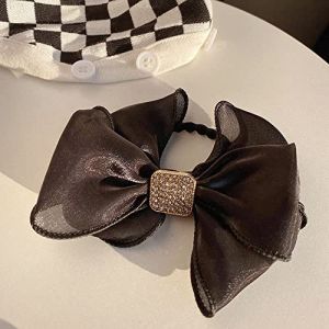 Luxe f&ecirc;te maquillage Organza Style Design de mode alliage femmes cheveux accessoires cheveux corde Style cor&eacute;en chouchous (noir) (Jiayang Hongye Trading, neuf)