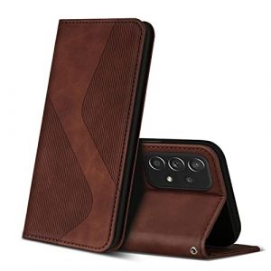 ZONNAVI Coque pour Samsung Galaxy A52 4G 5G / Galaxy A52s 5G, Premium Étui Housse en Cuir de Protection, Clapet Folio Portefeuille pour Samsung Galaxy A52 4G 5G / Galaxy A52s 5G (Marron) (ZONNAVI, neuf)
