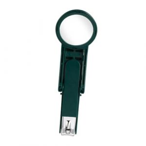 predolo Coupe-ongles avec loupe, ciseaux à ongles d'orteils, coupe-ongles portable à long manche et prise confortable pour adultes, Vert (mubenbeo, neuf)