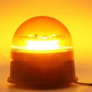 ETUKER 12V 24V Gyrophare Magn&eacute;tique LED Orange 3Flashs Lumineux led Orang Clignotant Ramp Gyrophare Stroboscopique vehicule Agricole Voiture (ETUKER, neuf)