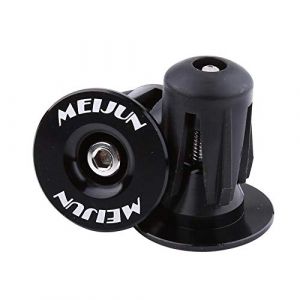 embout guidon vtt plastique,2pcs V&eacute;lo Guidon Er&eacute;mit&eacute; Color&eacute; En Aluminium V&eacute;lo Guidon Bar Poign&eacute;es Er&eacute;mit&eacute; Bouchons V&eacute;lo Bar Embouts pour V&eacute;lo De Montagne V&eacute;lo De Route V&eacute;lo VTT(Noir) (Youluu-cd, neuf)